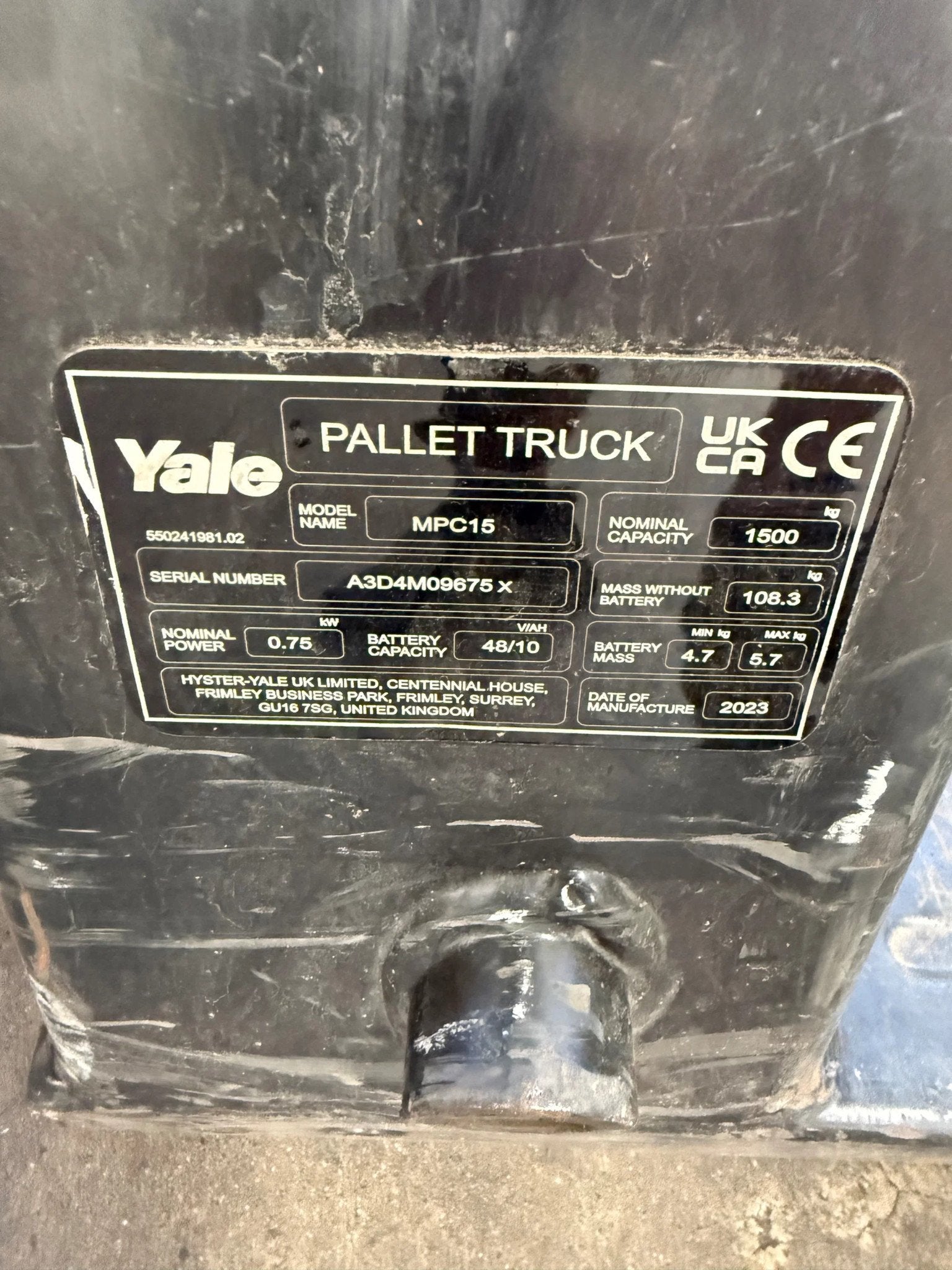 Yale mpc 15 (bj 2023), Elektrisch, Palletwagen, Yale