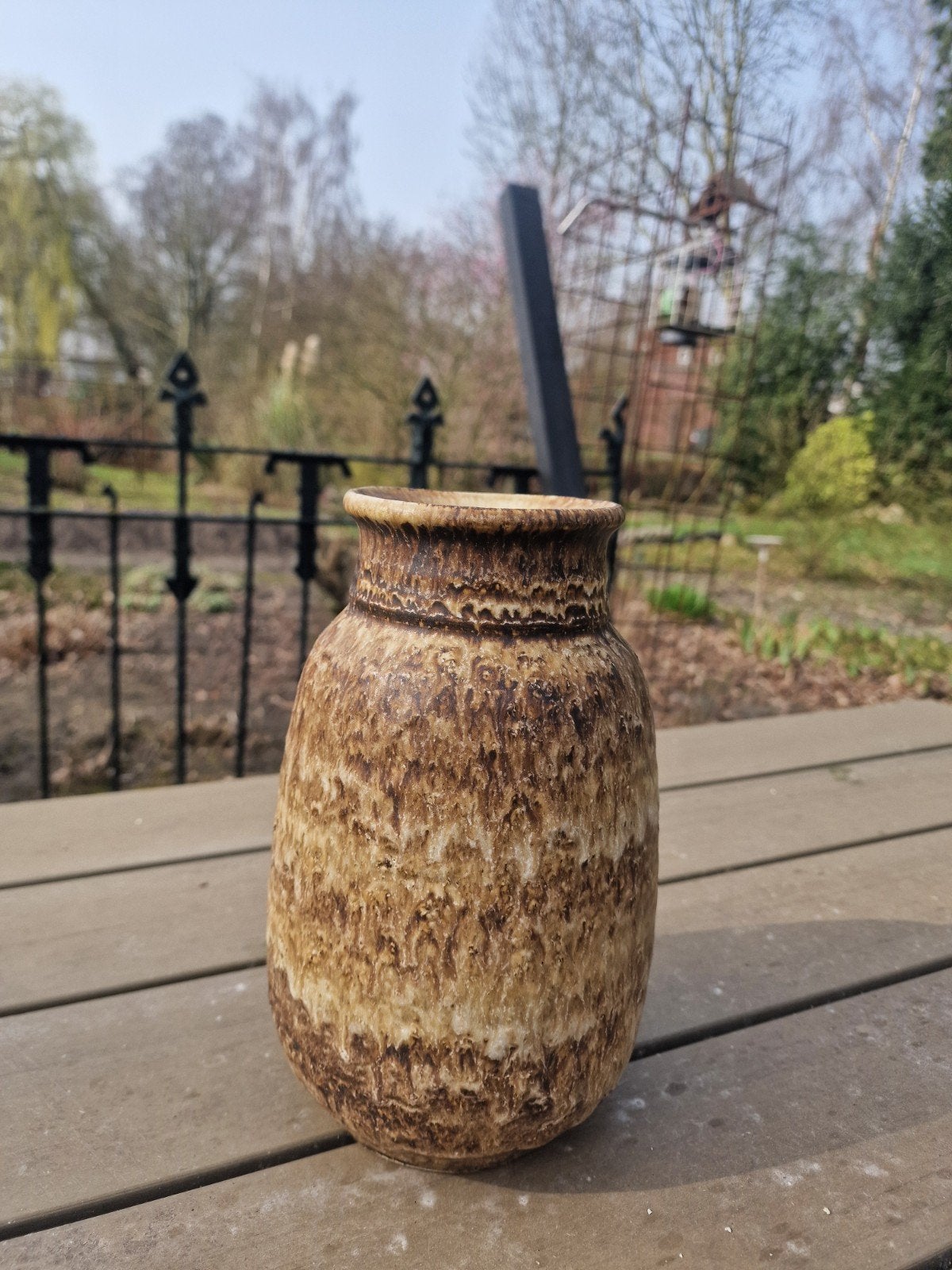 Vintage vaas keramiek, Ophalen of Verzenden
