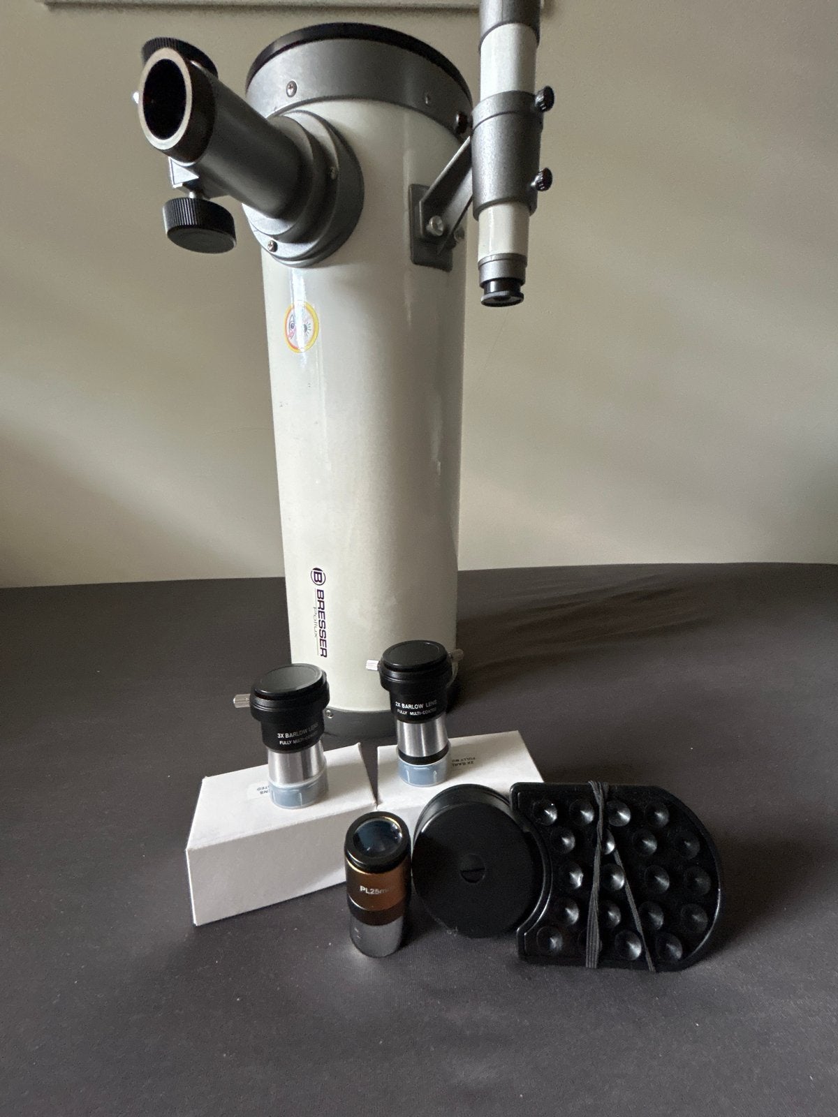 Bresser Spiegeltelescoop met statief en accessoires, Gebruikt, 200 mm of meer, Met statief, Spiegeltelescoop (reflector)