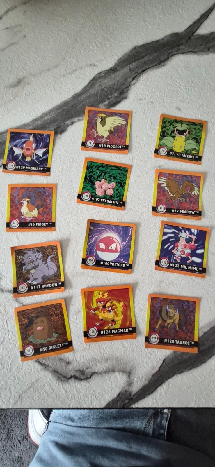 Pokemon Artbox 1999 stickers, Ophalen of Verzenden, Gebruikt, Overige typen
