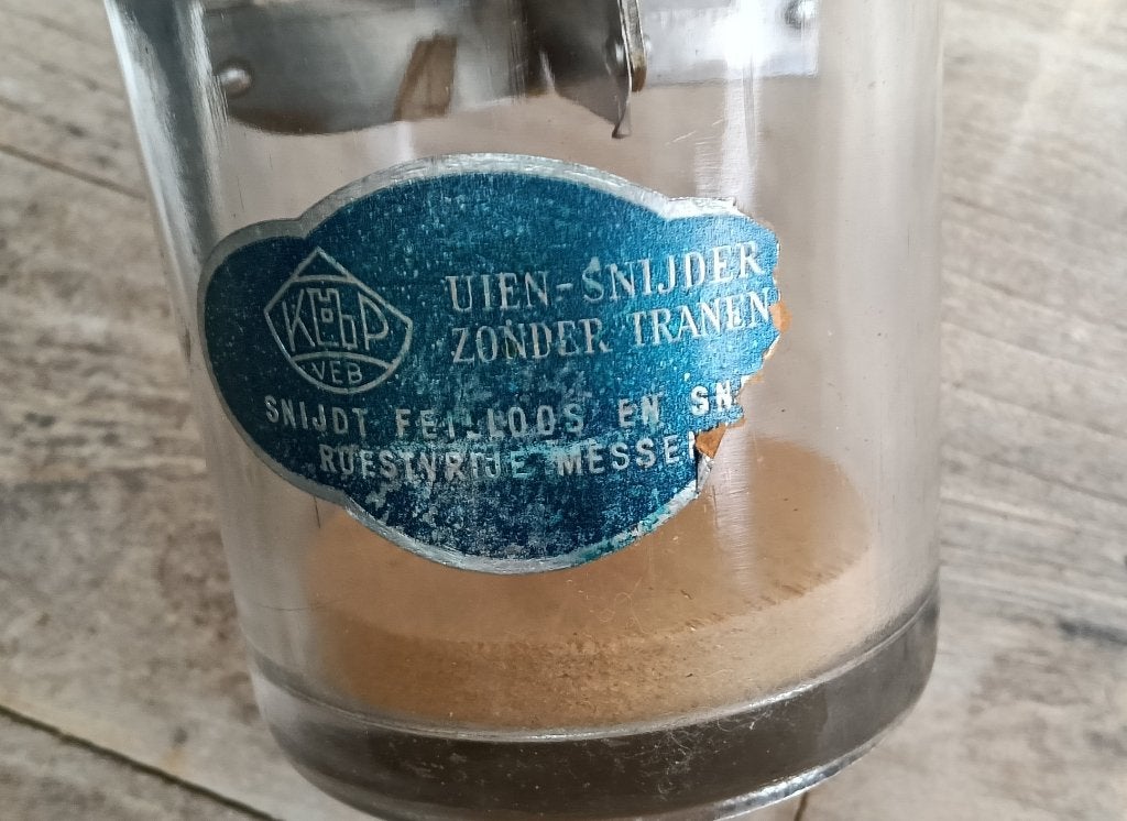 Uien snijder ( vintage), Goud, Ophalen of Verzenden, Overige merken, Glas