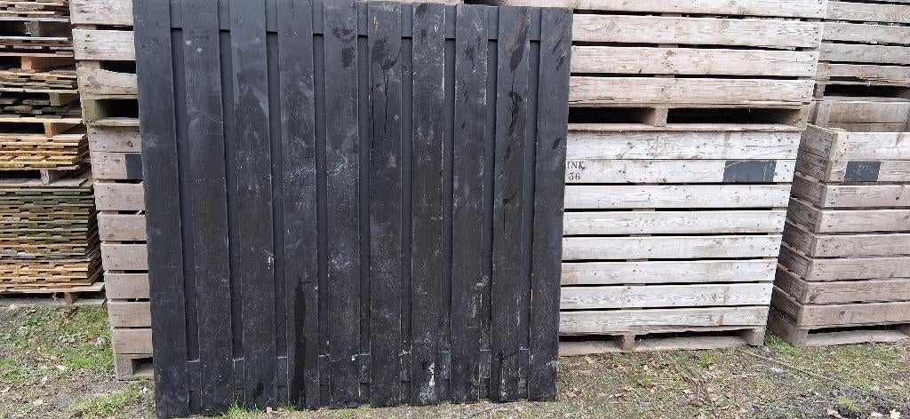 zwarte schutting, Tuin en Terras, Schuttingen, Ophalen, 1 tot 2 meter, 6 meter of meer, Nieuw