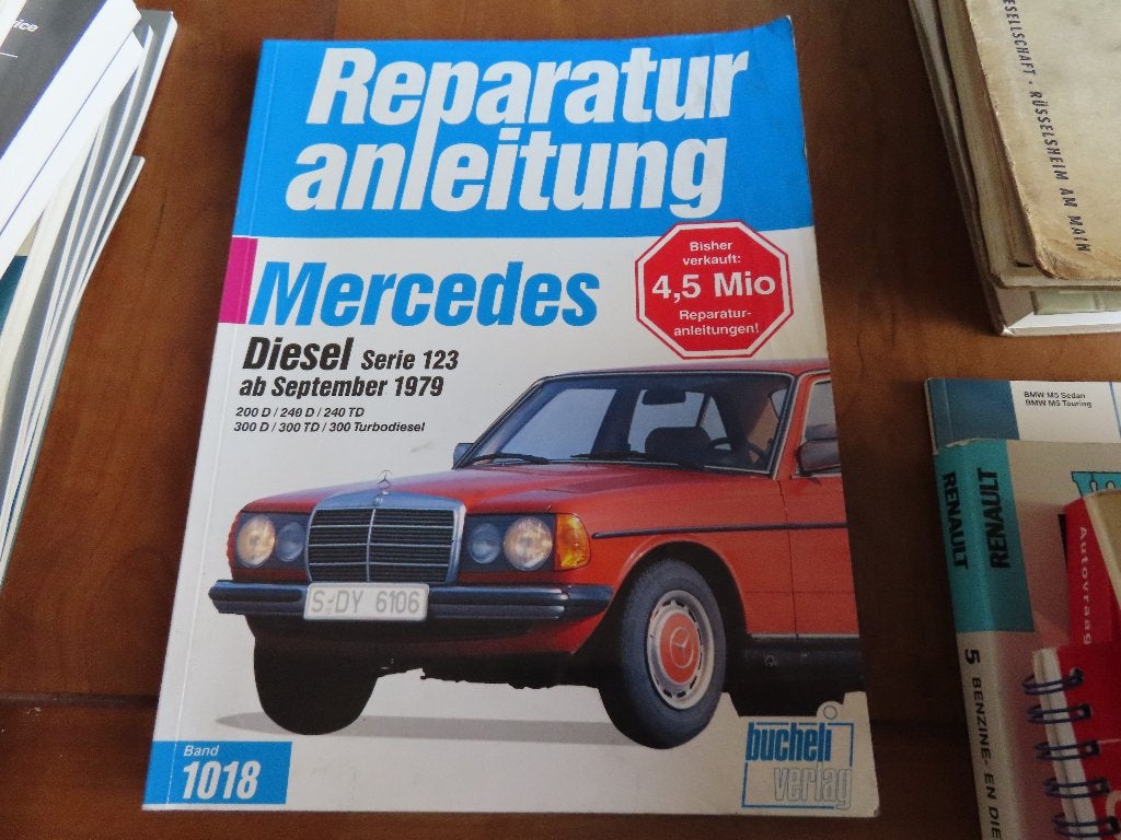 Reparaturanleitung Mercedes 200D - 300 TDT W123 diesel af 79, Ophalen of Verzenden