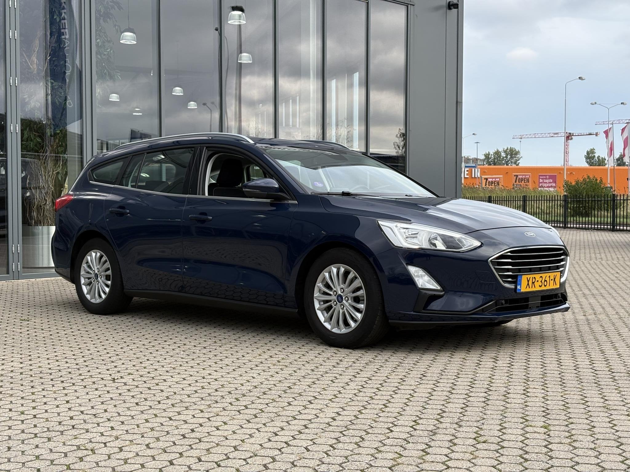 Ford Focus Wagon 1.5 EcoBoost Titanium Business | 1500 kg tr, Auto's, Stof, Euro 6, Blauw, Origineel Nederlands