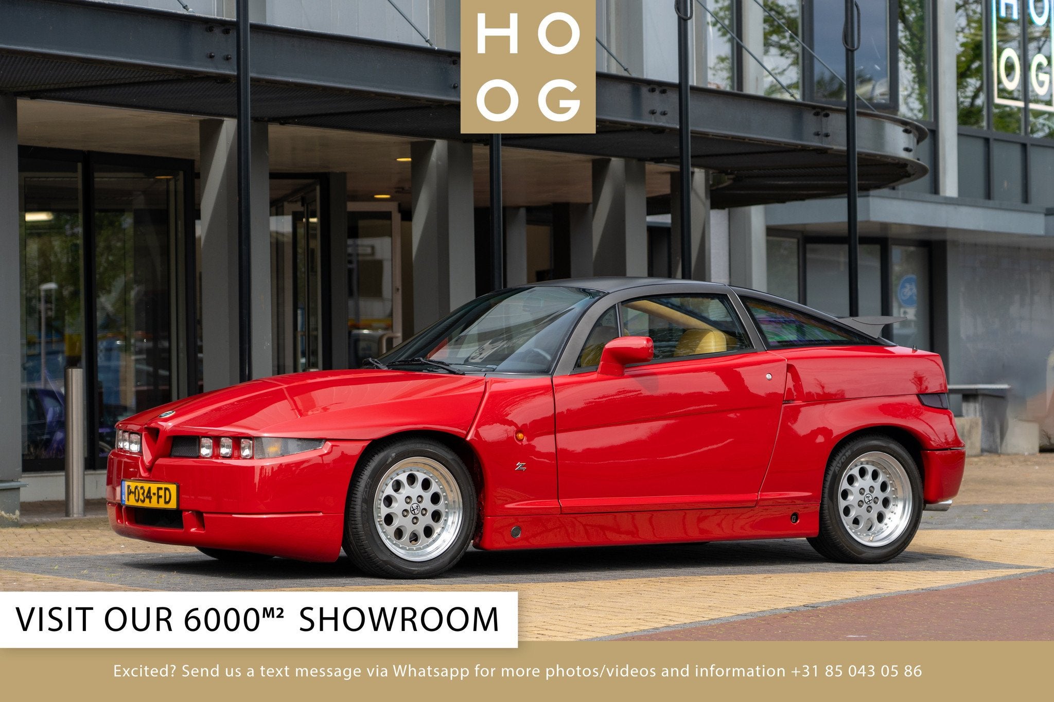 Alfa Romeo SZ 3.0 V6 Zagato (bj 1990), Auto's, Alfa Romeo, Lederen bekleding, Gebruikt, Overige modellen, Leder