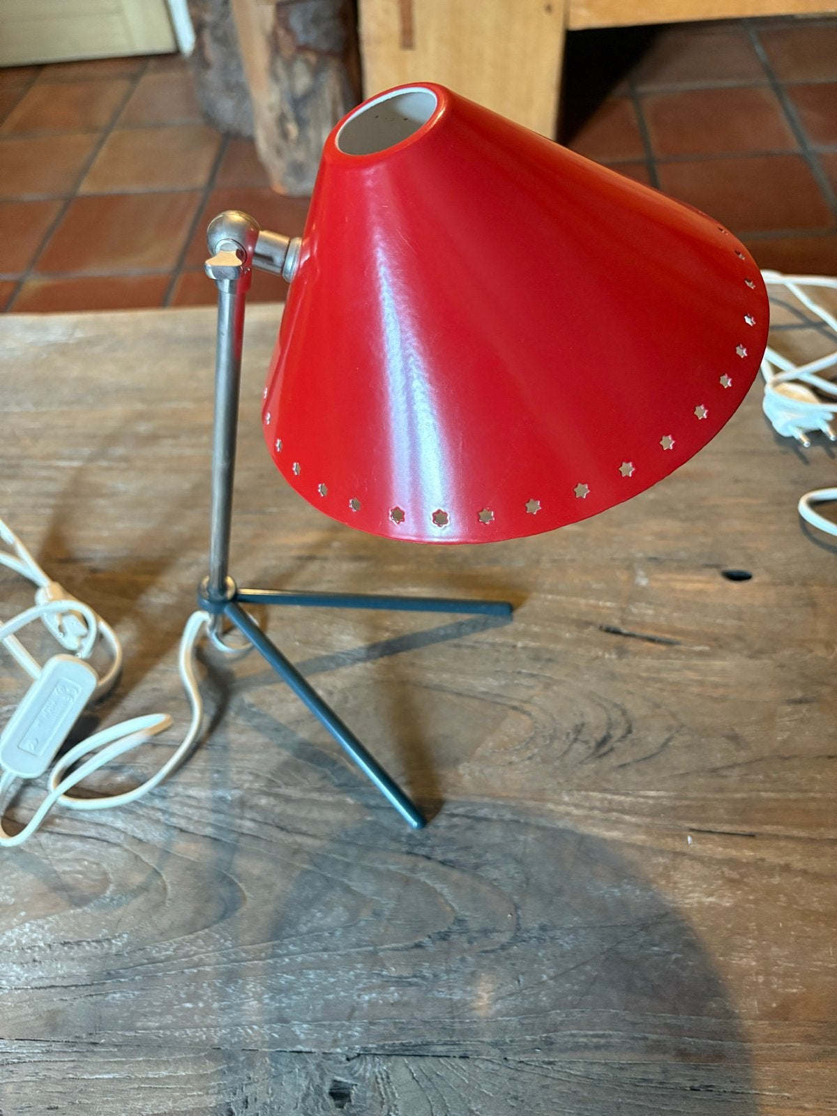 Vintage Hala Zeist Pinokkio tafellamp – rood, Ophalen of Verzenden