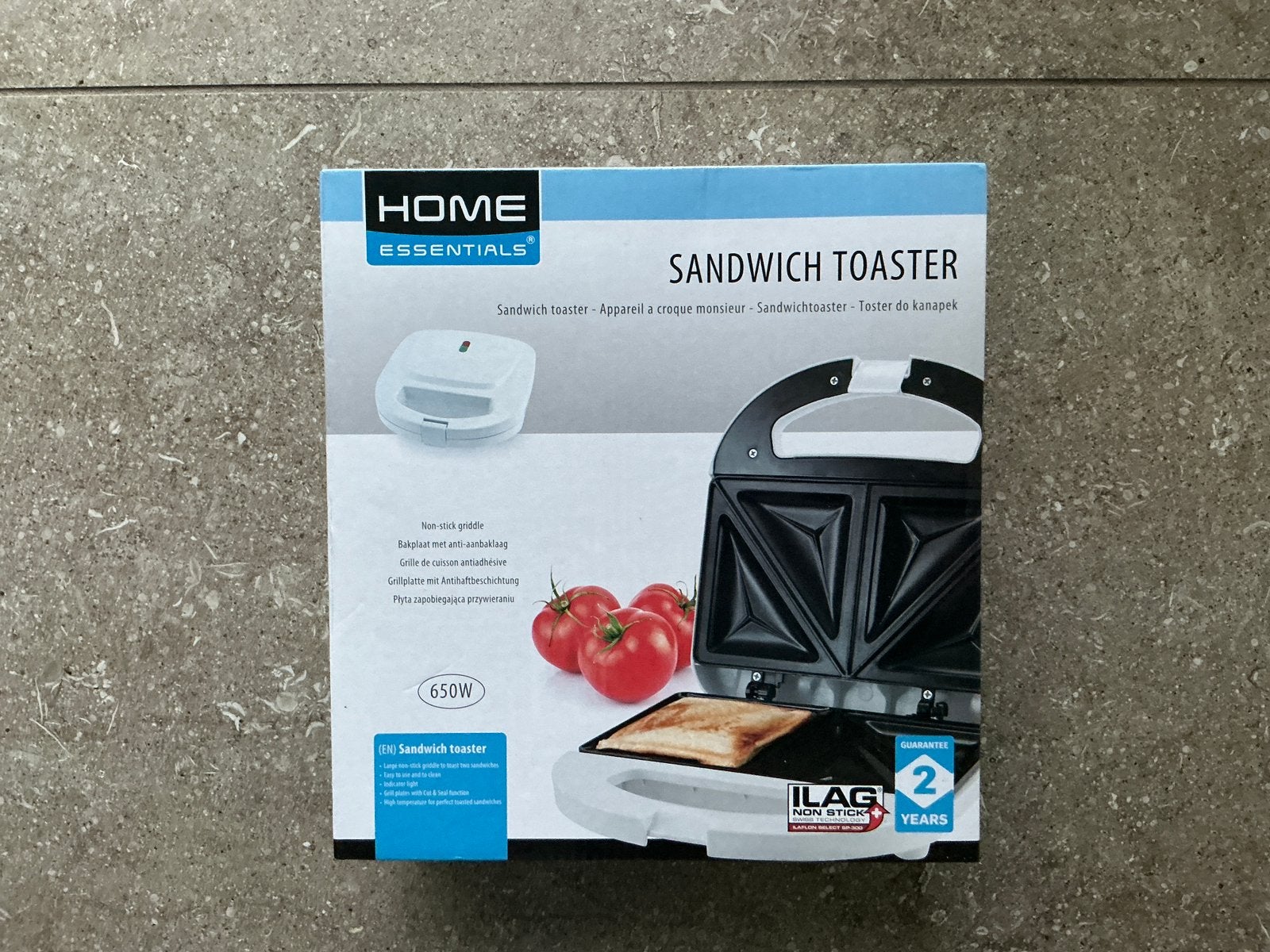 Home Essentials Sandwich Toaster (tosti-ijzer) - nieuw (KWF), Ophalen of Verzenden, Nieuw