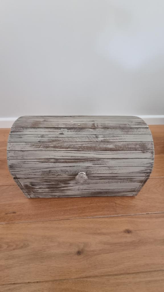 Decoratieve houten kist - Opbergkist, Huis en Inrichting, Woonaccessoires | Kisten, Ophalen, Minder dan 50 cm, Minder dan 50 cm