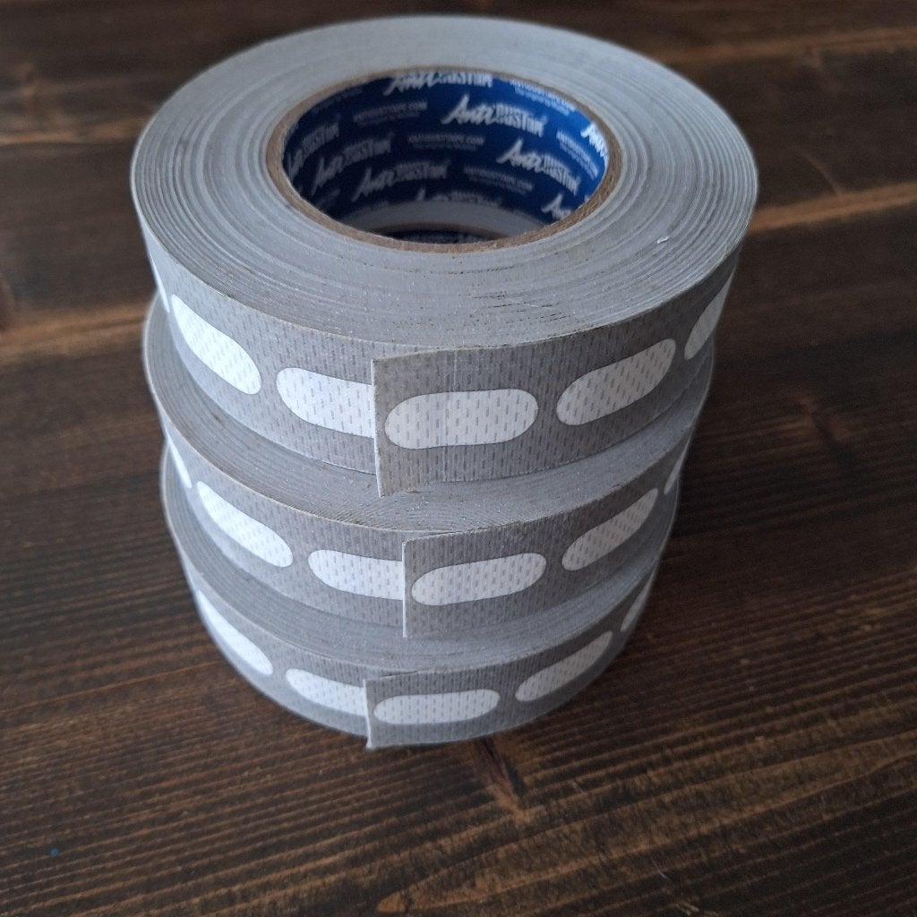 3 rollen Antidust tape voor kanaal platen 10-16 mm / 33 M., Ophalen of Verzenden, Nieuw, Overige materialen, Minder dan 20 mm