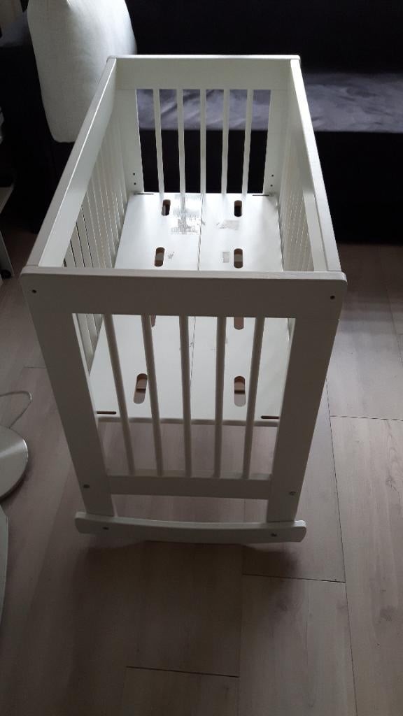 Te koop baby bed., Gebruikt, Wit, Hout, Eenpersoons