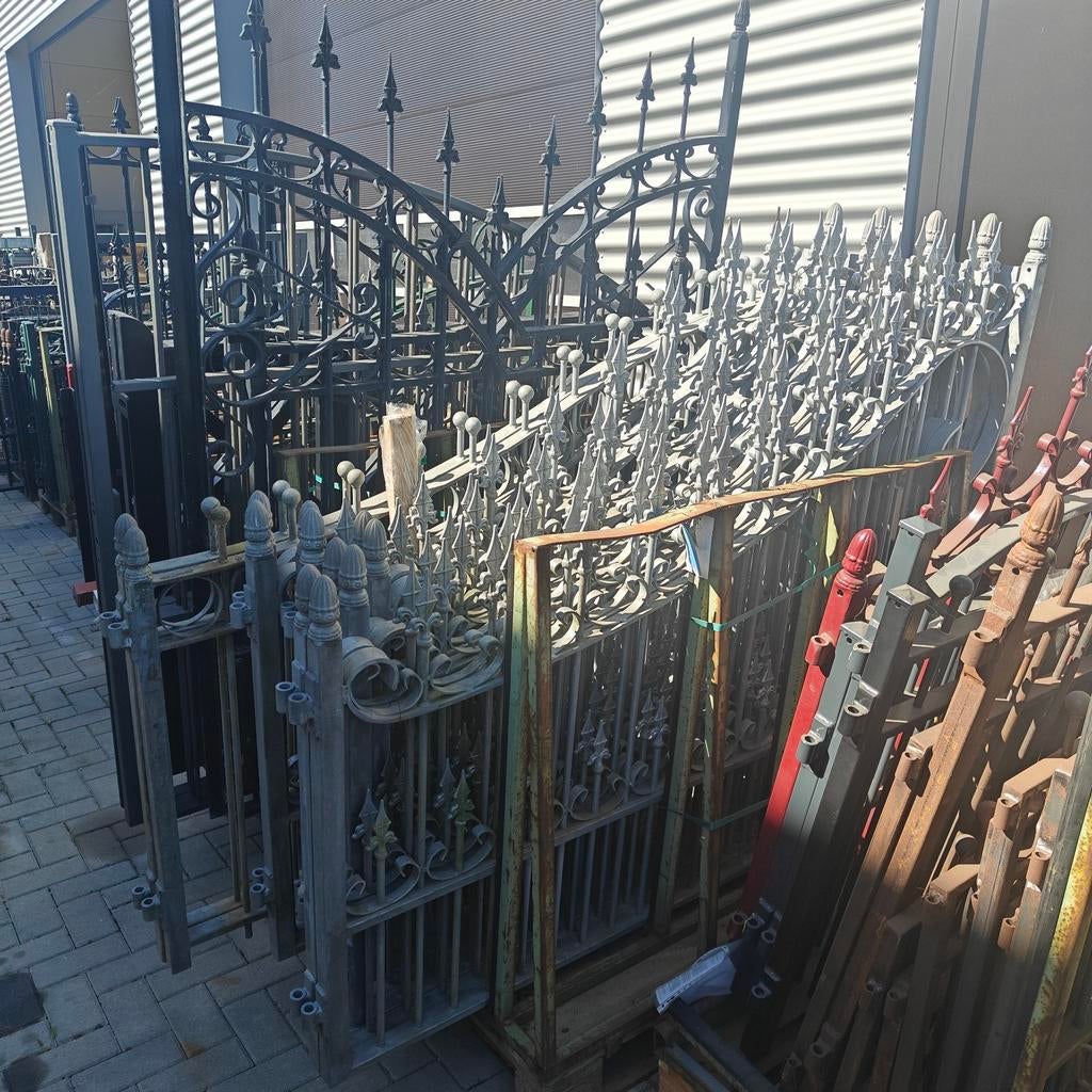 Sier tuinpoorten, tuinhekken diverse afmetingen., Ophalen, Gebruikt, IJzer, Sierhekwerk