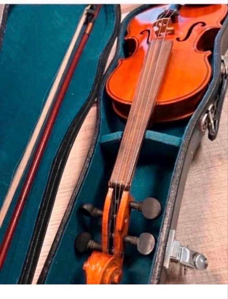 2/4 Viool voor beginners met koffer en strijkstok, Gebruikt, Overige formaten, Viool, Ophalen of Verzenden