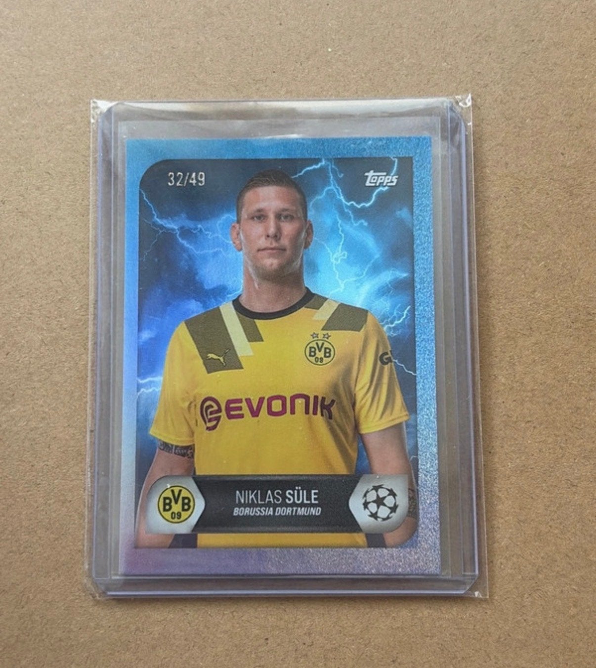Niklas Süle /49, Ophalen of Verzenden, Zo goed als nieuw, Buitenlandse clubs, Spelerskaart