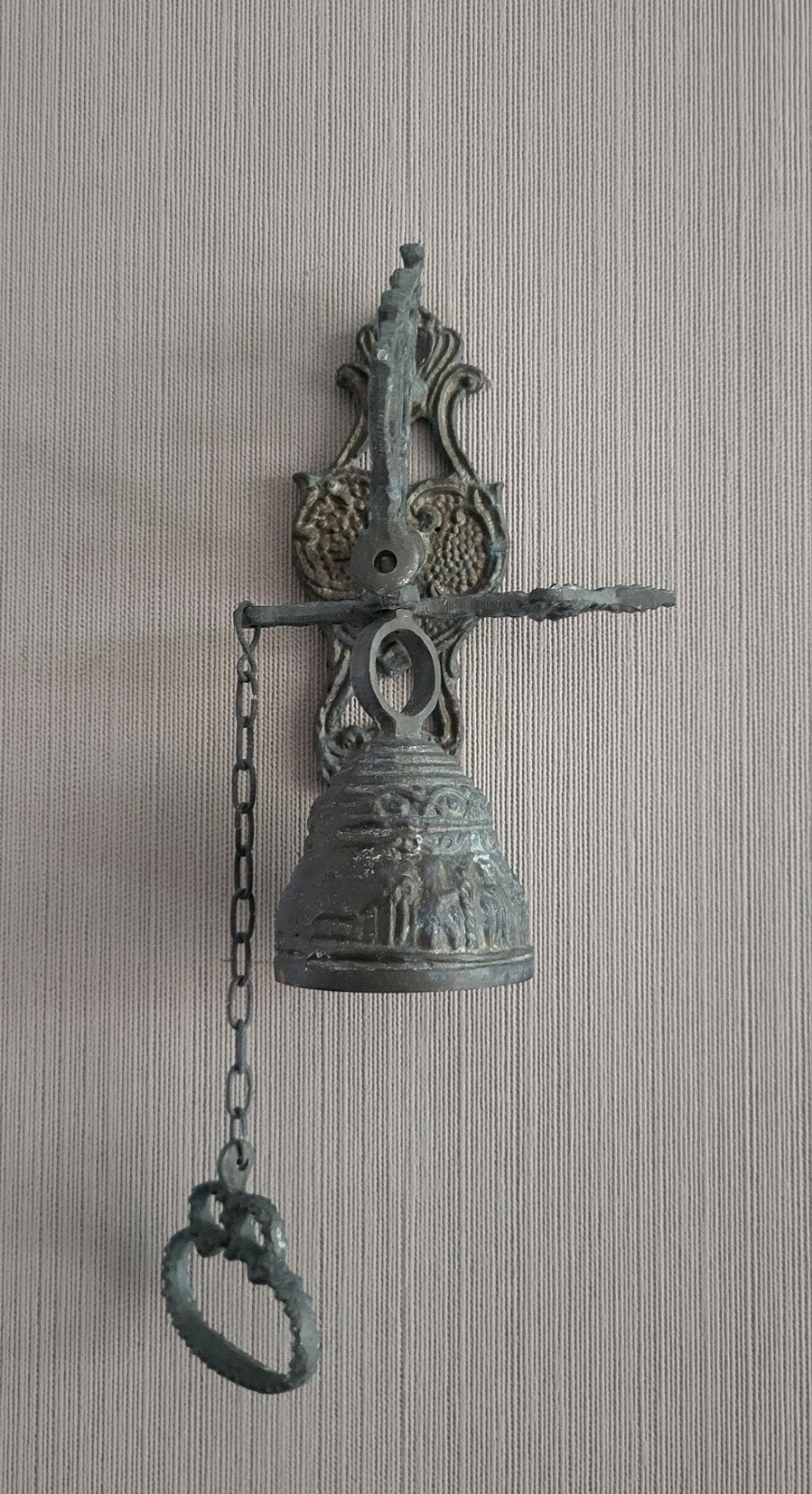 Oude deurbel / trekbel met wandbevestiging, Ophalen of Verzenden