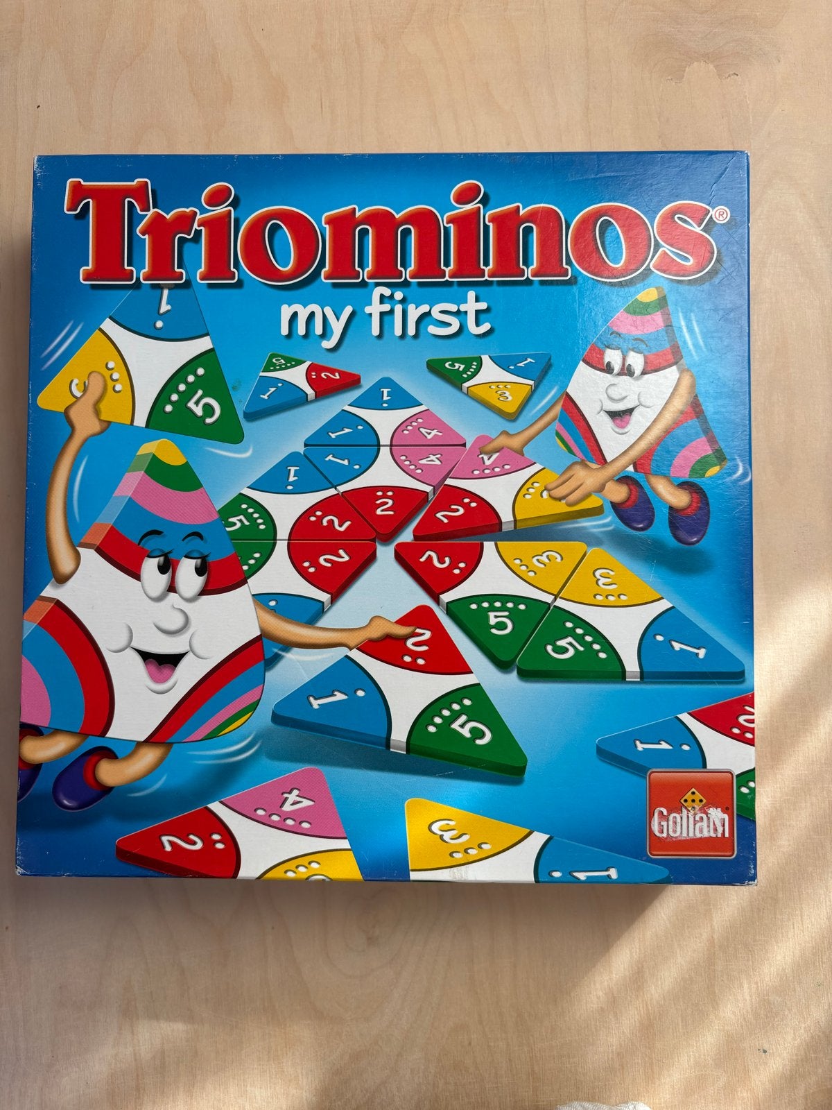 Triominos My First - Educatief Driehoek Dominospel, Een of twee spelers, Ophalen of Verzenden, Zo goed als nieuw