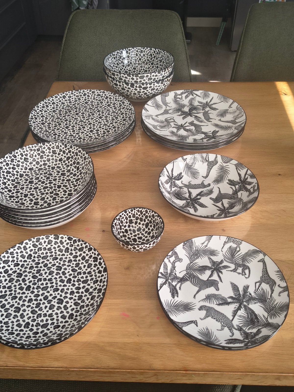 Jungle Loft Servies (Action), Ophalen, Gebruikt, Overige merken, Keramiek