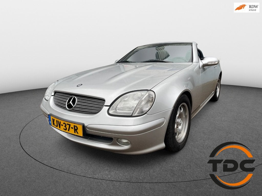 Mercedes-Benz SLK-klasse 200 K AUTOMAAT AIRCO LEER HARD-TOP, Auto's, Mercedes-Benz, 1998 cc, Achterwielaandrijving, Gebruikt, Zwart
