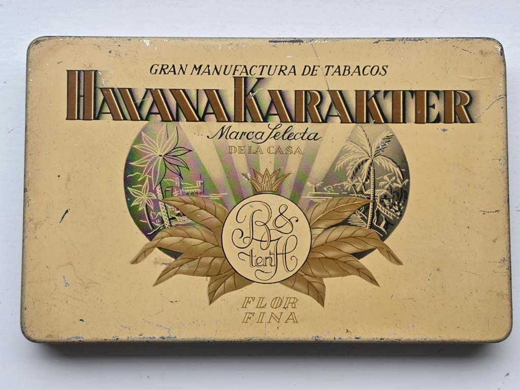 Havana Karakter Marca Selecta sigaren blik Deventer, Ophalen of Verzenden, Gebruikt, Overige