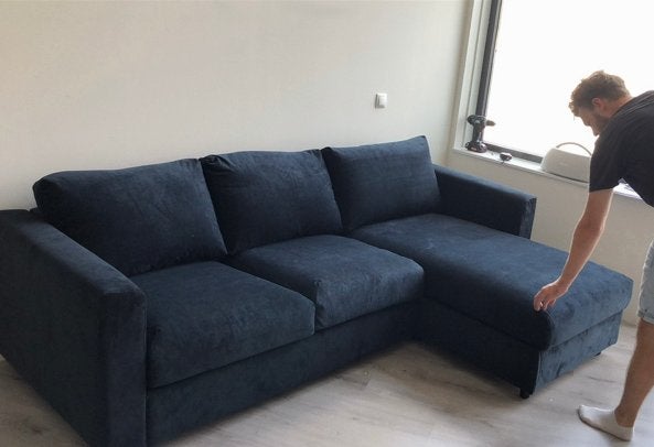 IKEA KIVIK 3-zitsbank met chaise longue, Ophalen, Gebruikt