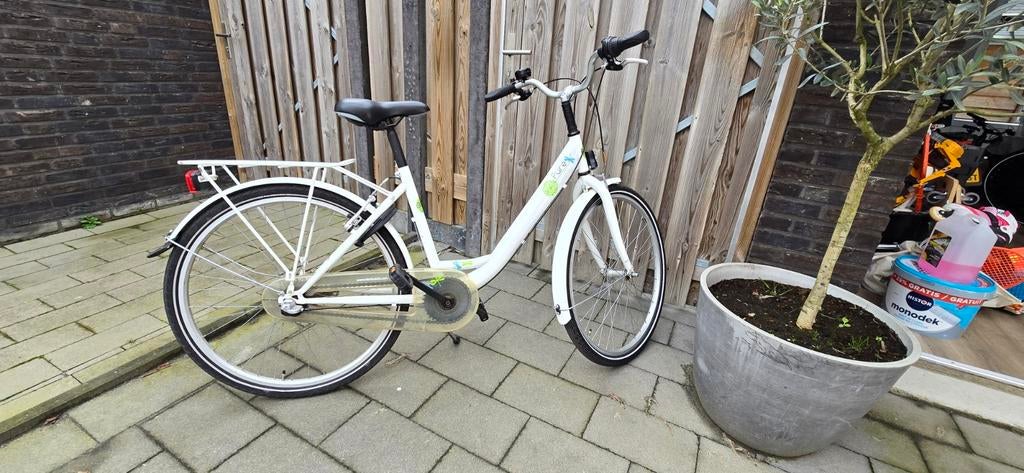 White Bike Fun Pure meisjes fiets., Fietsen en Brommers, Fietsen | Meisjes, Ophalen, Onbekend, Handrem, Gebruikt