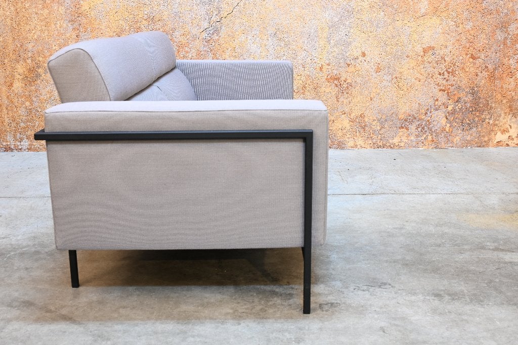 Als NIEUW! fraaie stoffen Harvink Kadanz design bank, Harvink, Harvink, Driepersoons, 75 tot 100 cm