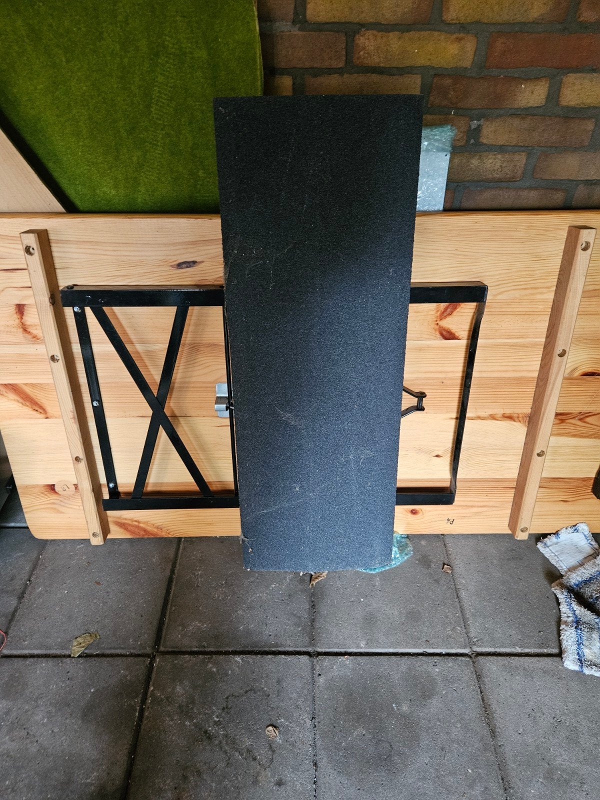 nokplaat shingles dak, Ophalen