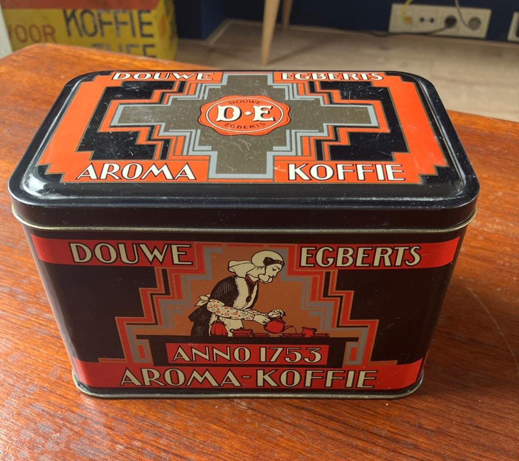 Vintage Douwe Egberts blikje, Ophalen of Verzenden