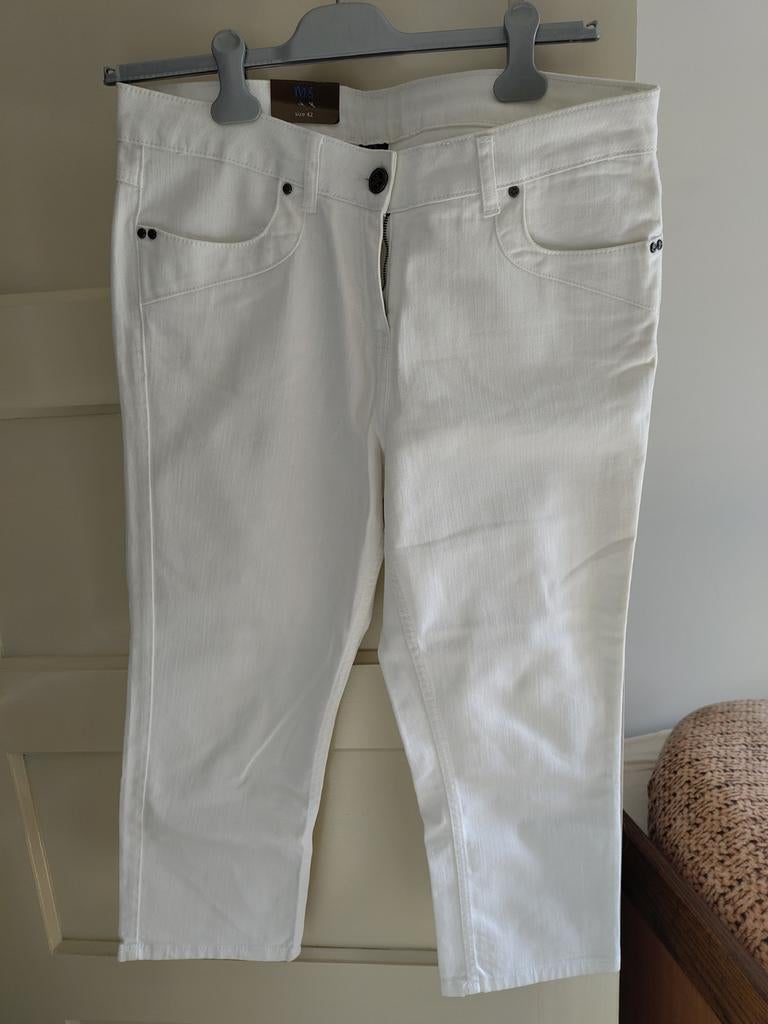 Nieuwe broek van MS, maat 42, Wit, Nieuw, Ophalen of Verzenden, MS Mode
