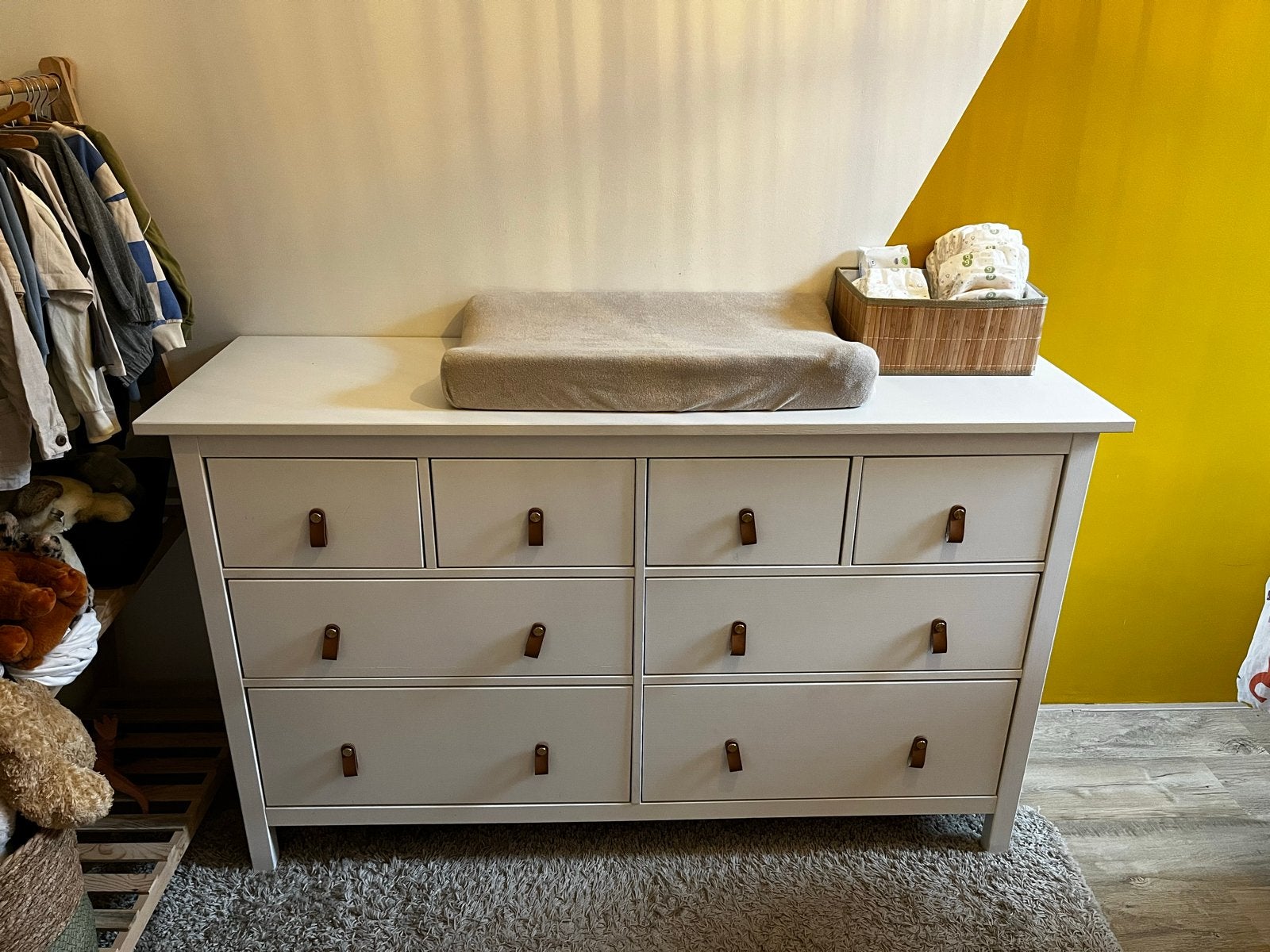 IKEA HEMNES 8-ladenkast / commode, Ophalen, 50 tot 70 cm, 100 cm of meer, Zo goed als nieuw