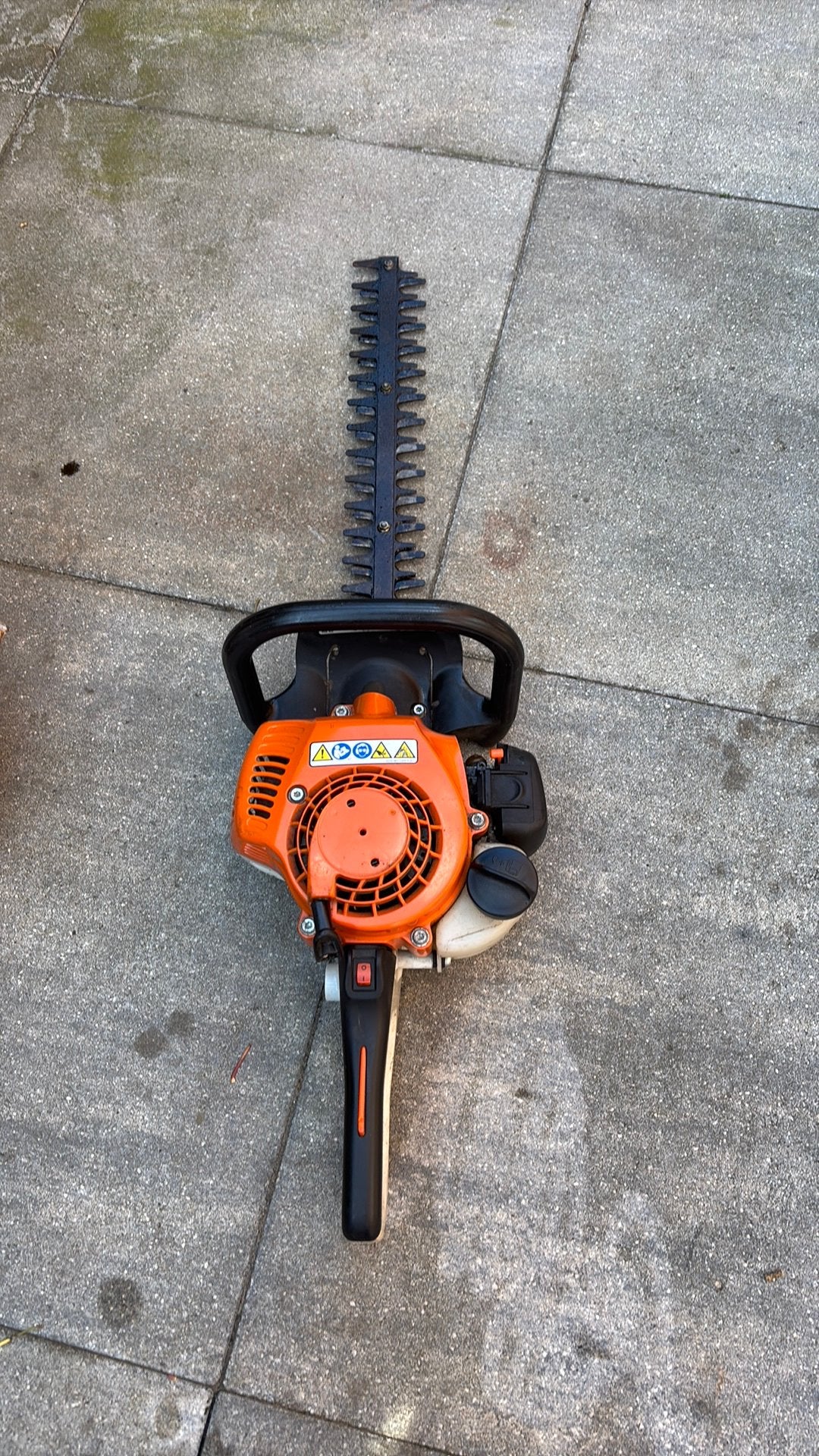 Stihl hs 45 heggenschaar, Ophalen of Verzenden, Zo goed als nieuw, Benzine