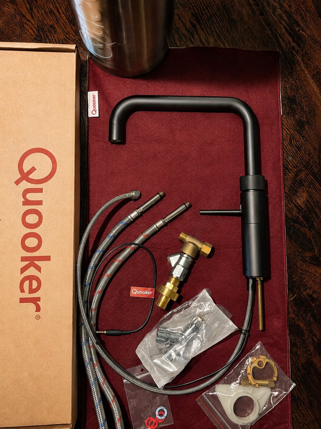 Quooker Fusion Square Black + PRO3-VAQ 3L boiler (nw model), Ophalen, Minder dan 50 cm, Zwart, Zo goed als nieuw