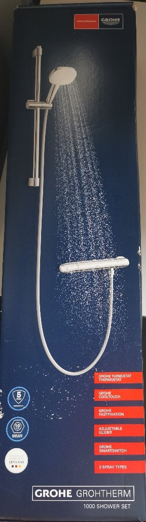 GROHE Grohtherm 1000 Comfortset, Ophalen of Verzenden, Nieuw, Chroom, Douche