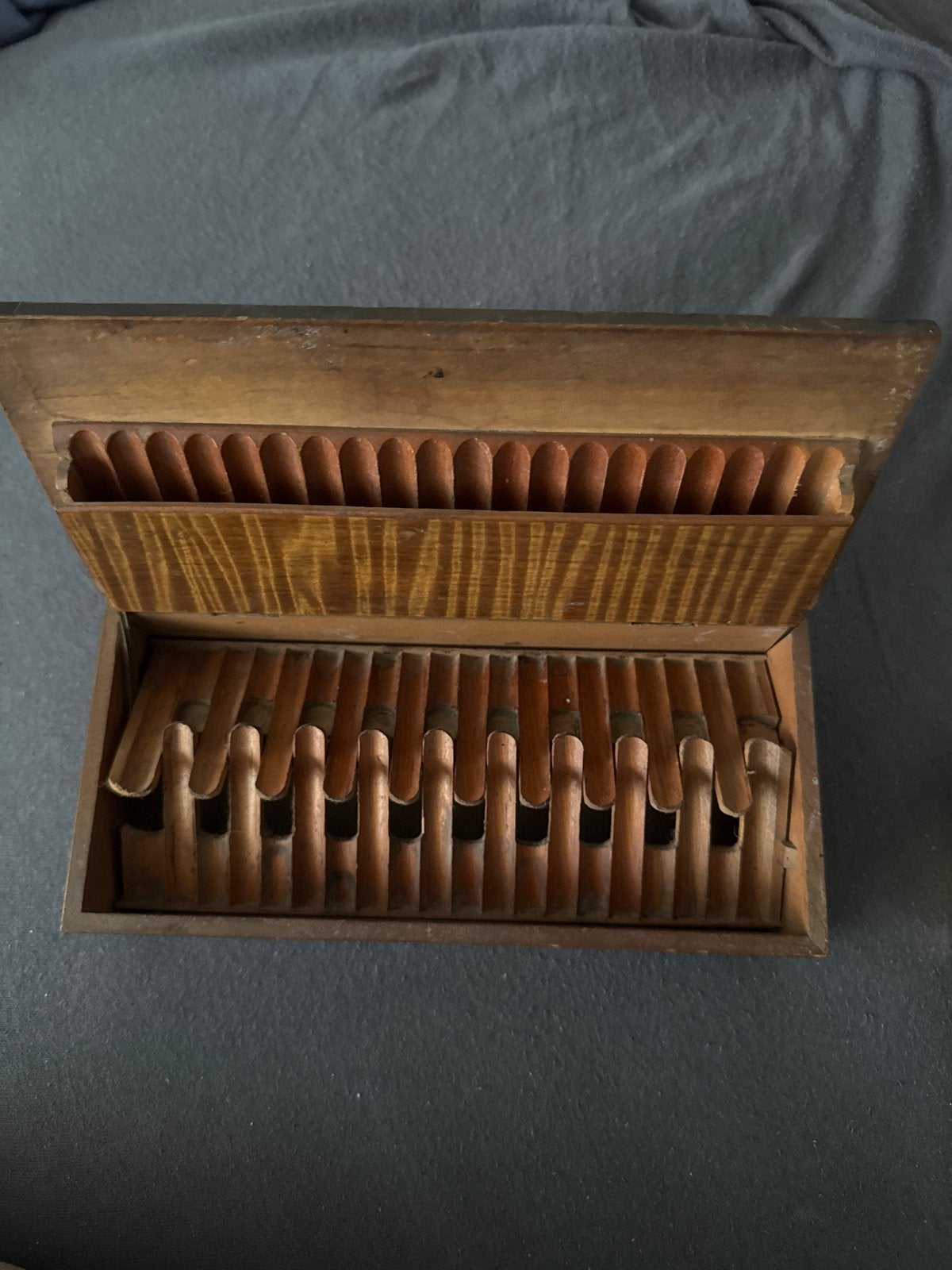 Antieke houten sigarenkist - Vintage sigaren opberger, Ophalen of Verzenden