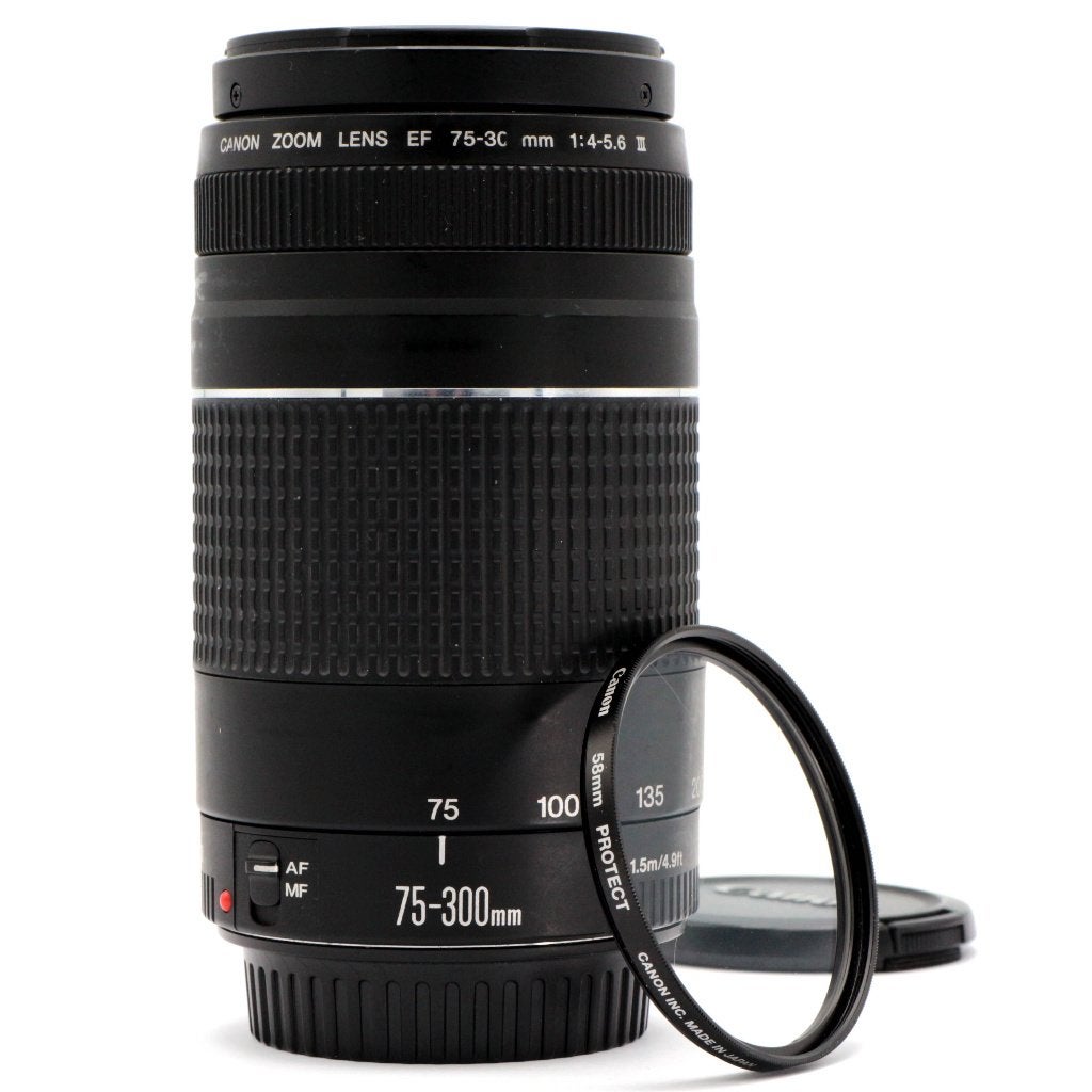 Canon EF 75-300mm f/4-5.6 III, Audio, Tv en Foto, Fotografie | Lenzen en Objectieven, Handmatige focus, Canon, Zo goed als nieuw