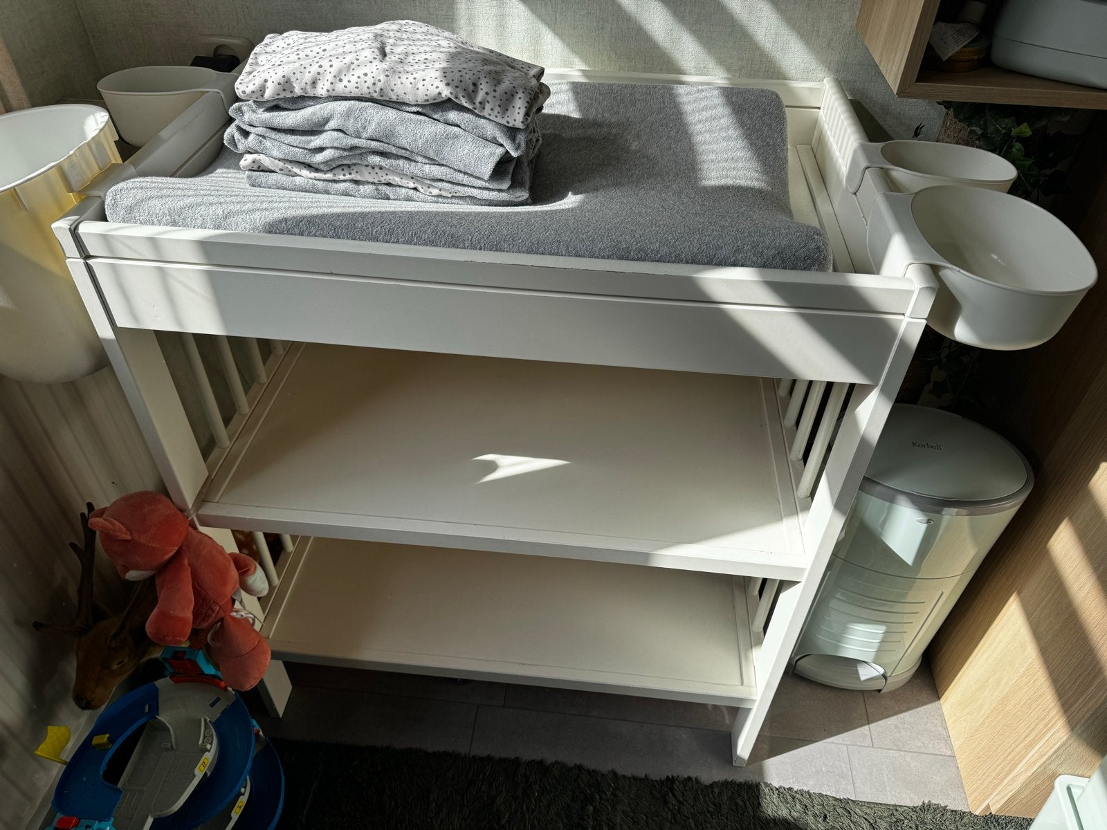 IKEA Gulliver commode/verschoontafel met aankleedkussen, Ophalen, Gebruikt, 50 tot 70 cm, Opstaande rand