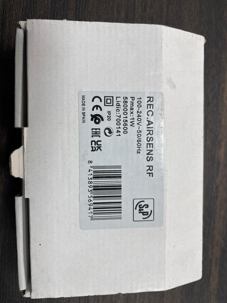 REC.AIRSENS RF Ventilator/Afzuiger Regelunit, Ophalen of Verzenden, Nieuw, Ventilator en Afzuiger