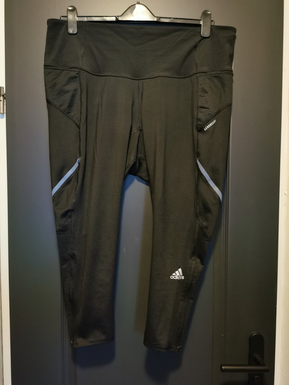 Adidas hardloopbroek 3/4 - Zwart - Maat 3X, Adidas, Ophalen of Verzenden, Zo goed als nieuw, Zwart