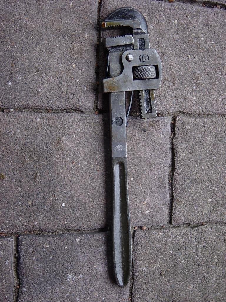 Sokkentang / Pijptang zware kwaliteit maat 18, Ophalen of Verzenden, Gebruikt, Tang, Ridgid