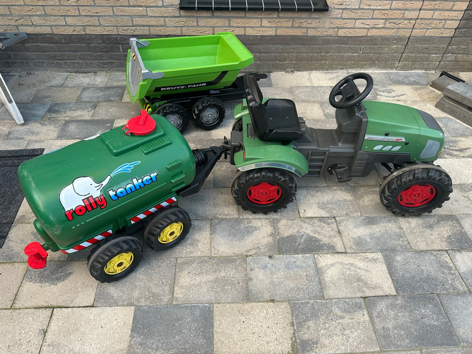 Rolly Toys Fendt Traptrekker met Giertank en Aanhanger, Ophalen, Gebruikt