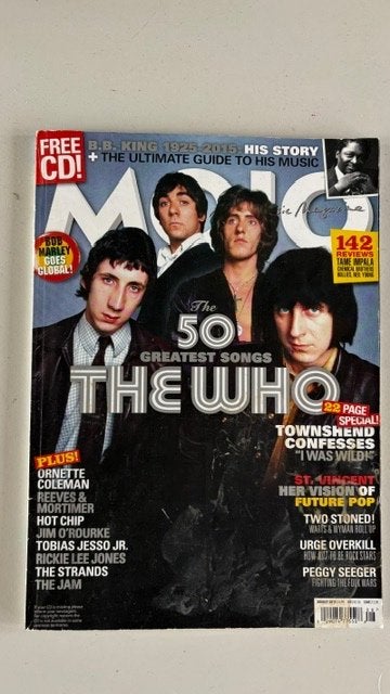MOJO MAGAZINE- WHO - PAKKET, 4 NR’S EN 2 CD’S, Ophalen of Verzenden, Zo goed als nieuw, Muziek, Film of Tv
