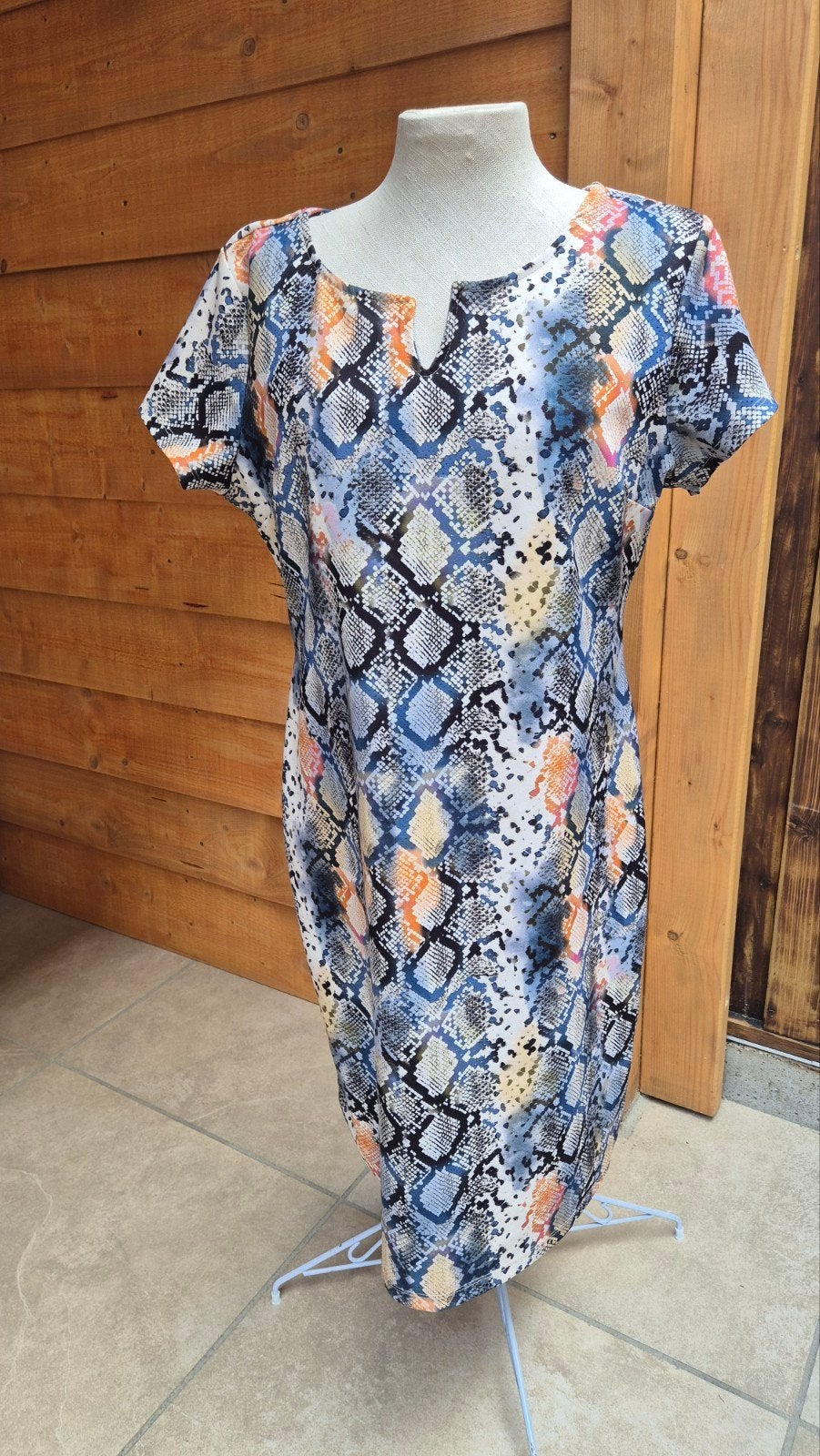 FOS Amsterdam jurk L, Kleding | Dames, Jurken, Zo goed als nieuw, Maat 42/44 (L), Overige kleuren, Boven de knie, Ophalen of Verzenden