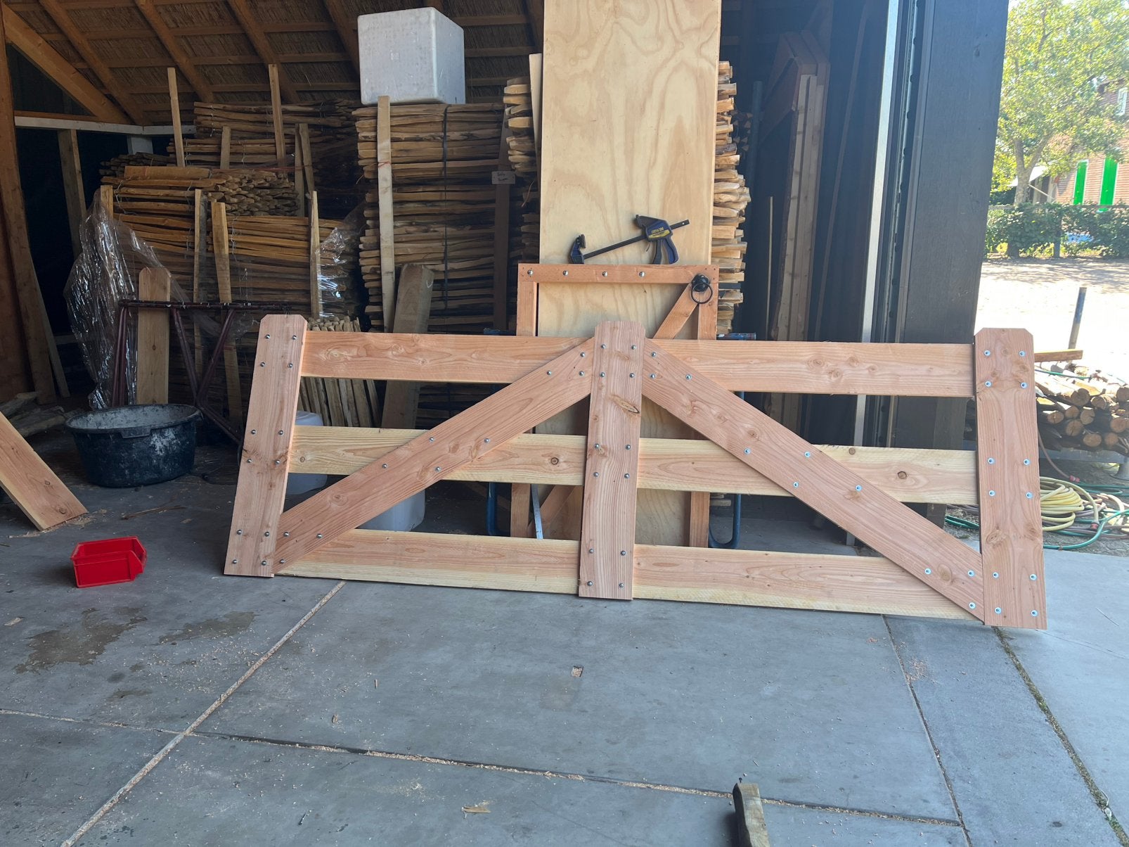 Poort houten tuinhekje erfscheiding oprit looppoort, Met poort, Gerard Krale, Nieuw, Ophalen of Verzenden