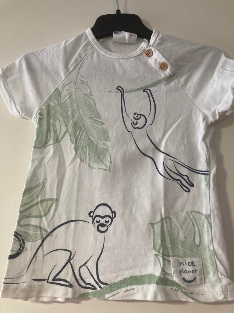 Leuk T-shirt met Apenprint maat 86 app, Ophalen of Verzenden, Zo goed als nieuw, Jongetje, Shirtje of Longsleeve