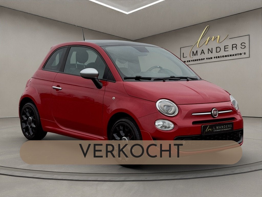 Fiat 500 1.2 Rockstar 2020 ROOD | Sport | Panoramadak | Appl, Auto's, Keurmerk '100% Onderhouden', Gebruikt, 4 cilinders, 4 stoelen