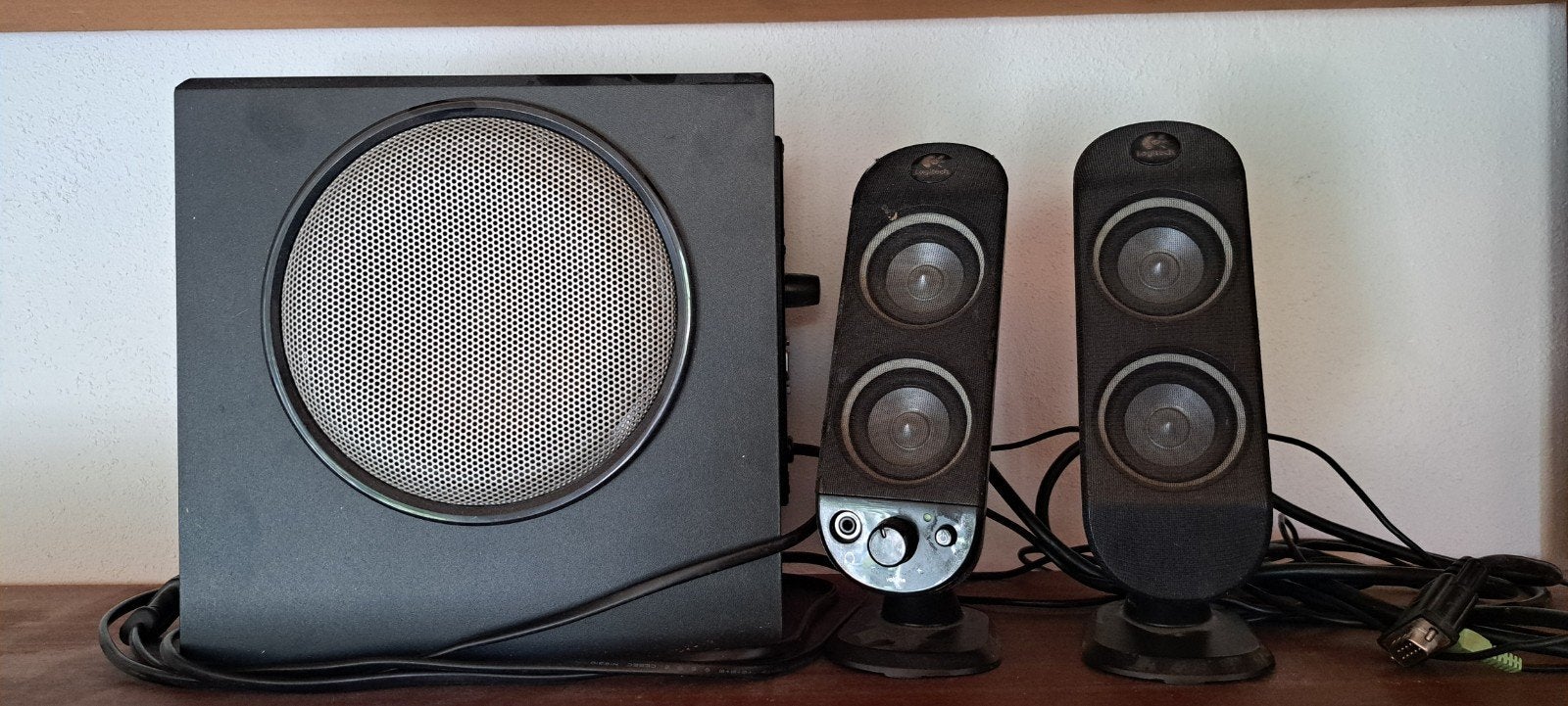 Logitech X-230 2.1 Luidsprekerset met Subwoofer, Computers en Software, Pc speakers, Ophalen of Verzenden, Gebruikt, Audiokanaal 2.1