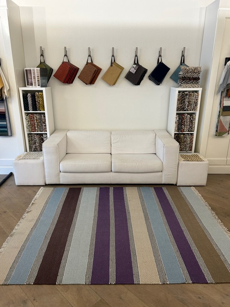 Vloerkleed Harlequin van Brink & Campman blauw/paars 170x230, Nieuw, Ophalen of Verzenden, 200 cm of meer, Overige kleuren