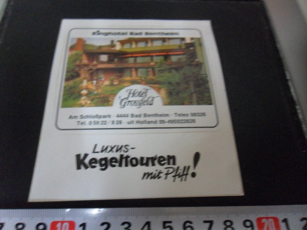 sticker Duitsland Bad Bentheim Hotel Grossfeld  Ringhotel, Ophalen, Zo goed als nieuw