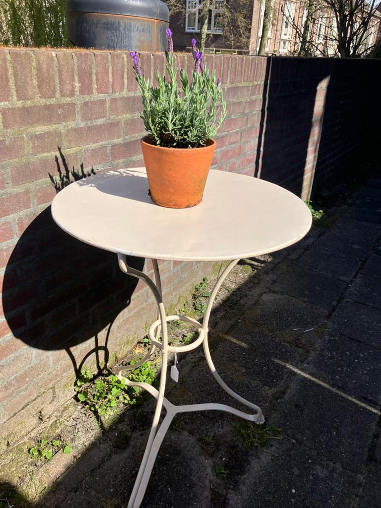 Oude Franse tuintafel rond, Ophalen, Rond