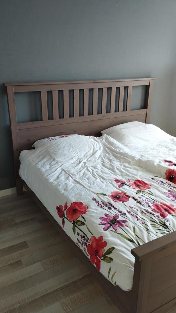 Ledikant bruin 180x200, Huis en Inrichting, Ophalen, Gebruikt, Tweepersoons