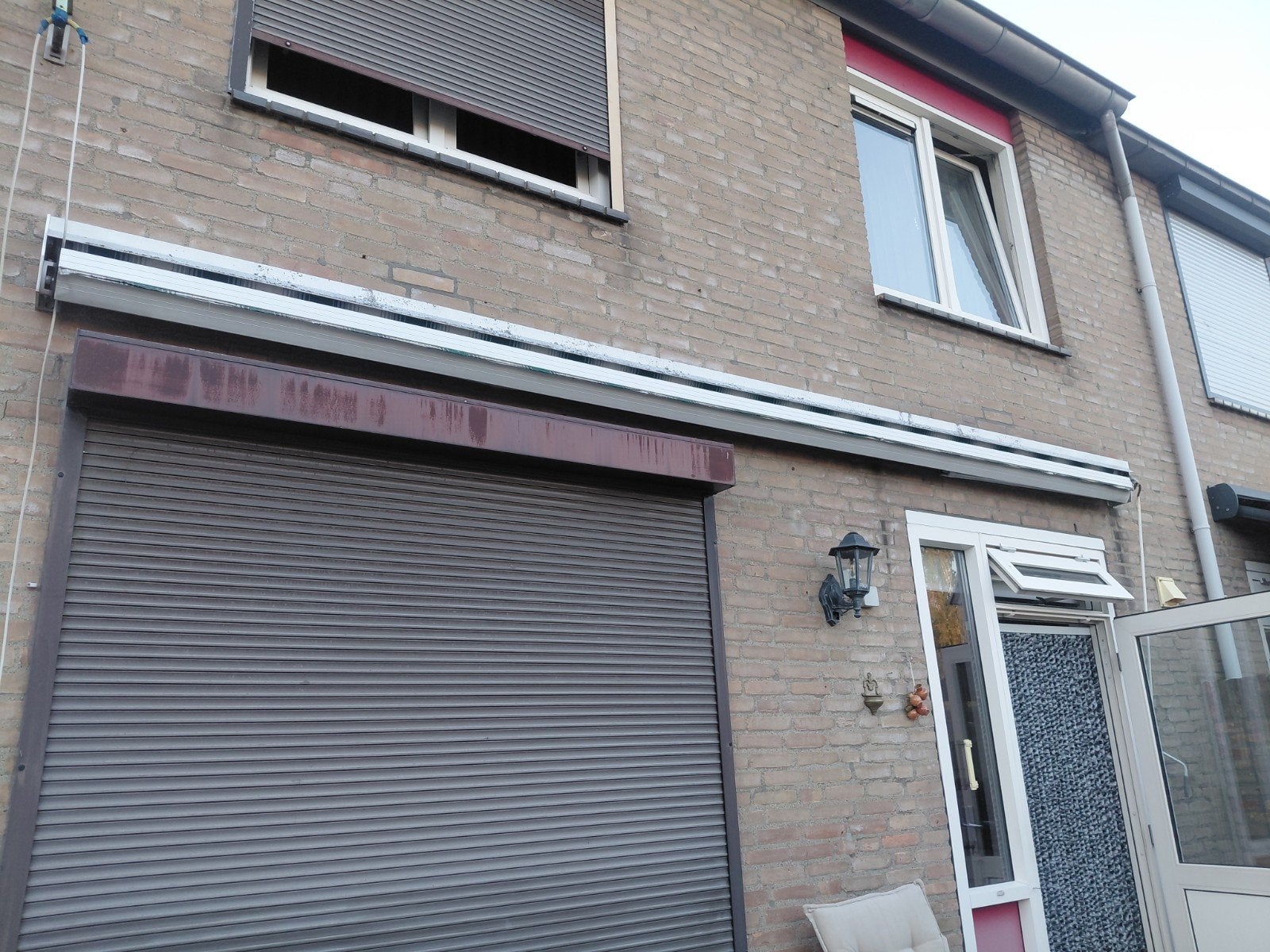 Knikarmscherm in goede staat.Moet zelf demonteren., Ophalen, Gebruikt, 450 cm of meer, 150 tot 300 cm